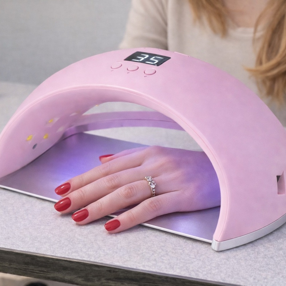 SUN UV LED Nail Lamp in Pink. (6)NWT